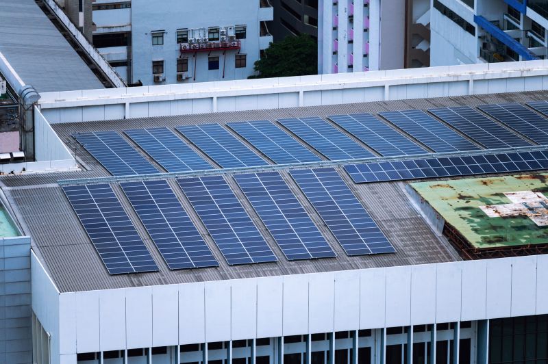 Solar Array in a Commercial Setting